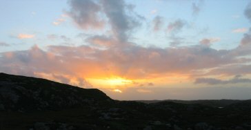 Sunset on South Uist.